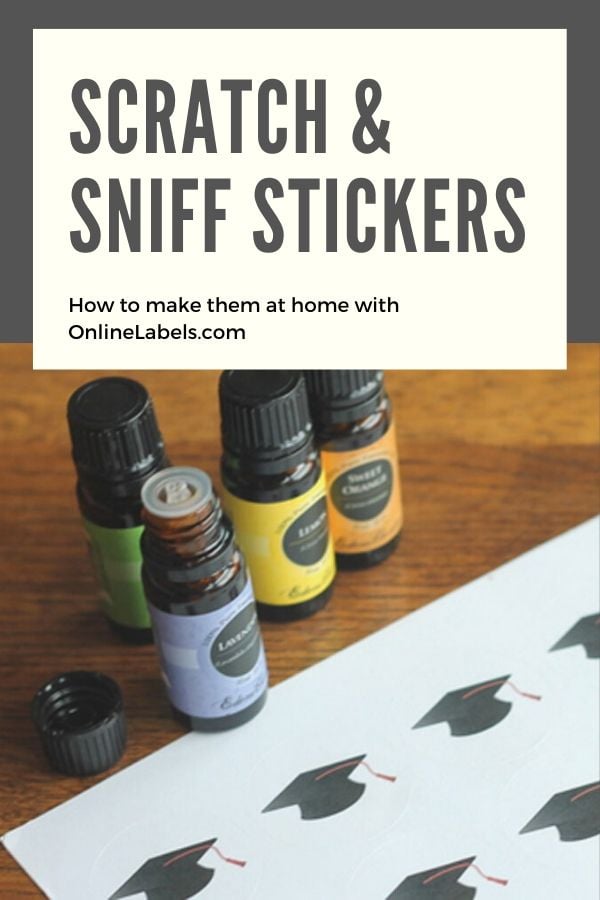 Create your own scratch and sniff labels