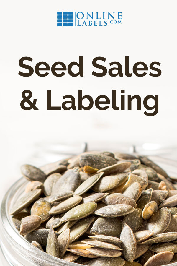 How to label seeds for sale