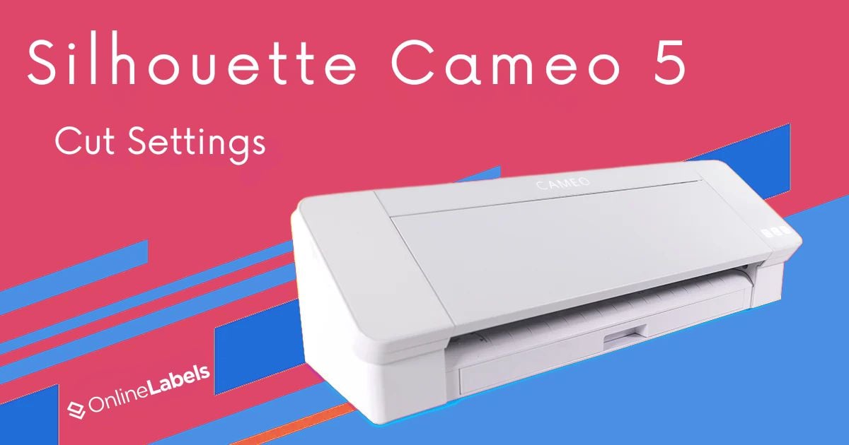 Cut settings for OnlineLabels sticker paper and Silhouette Cameo 4, electronic cutting machine