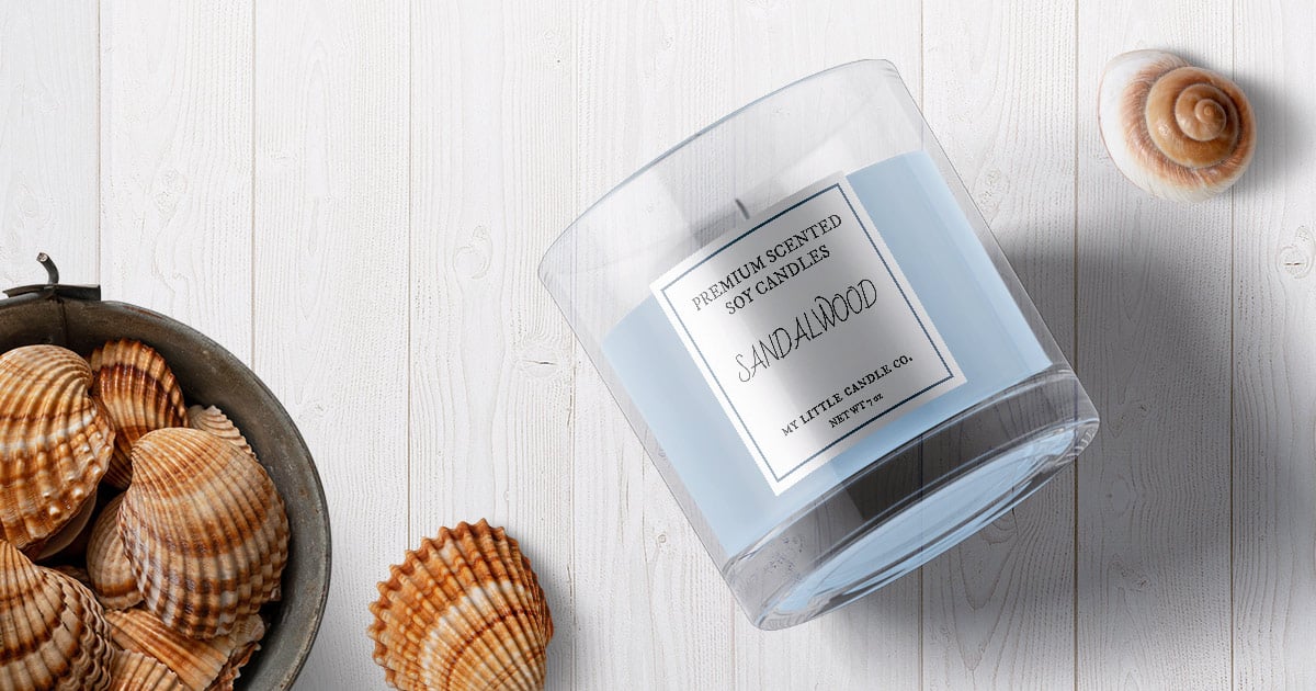 DIY candle label template