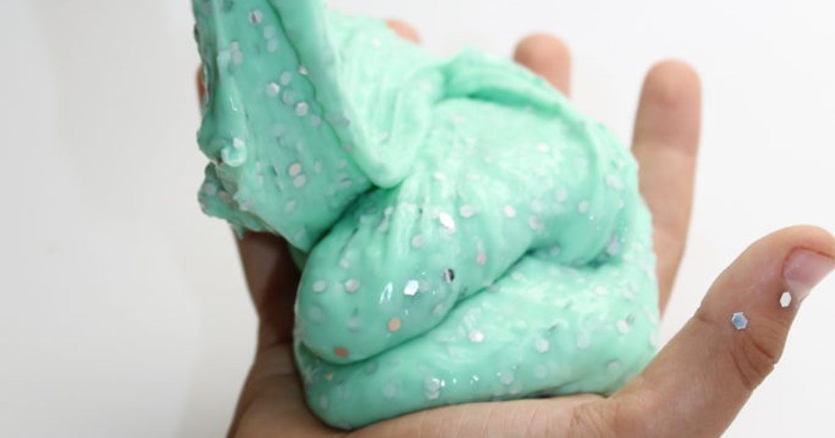 Knead slime with your hands
