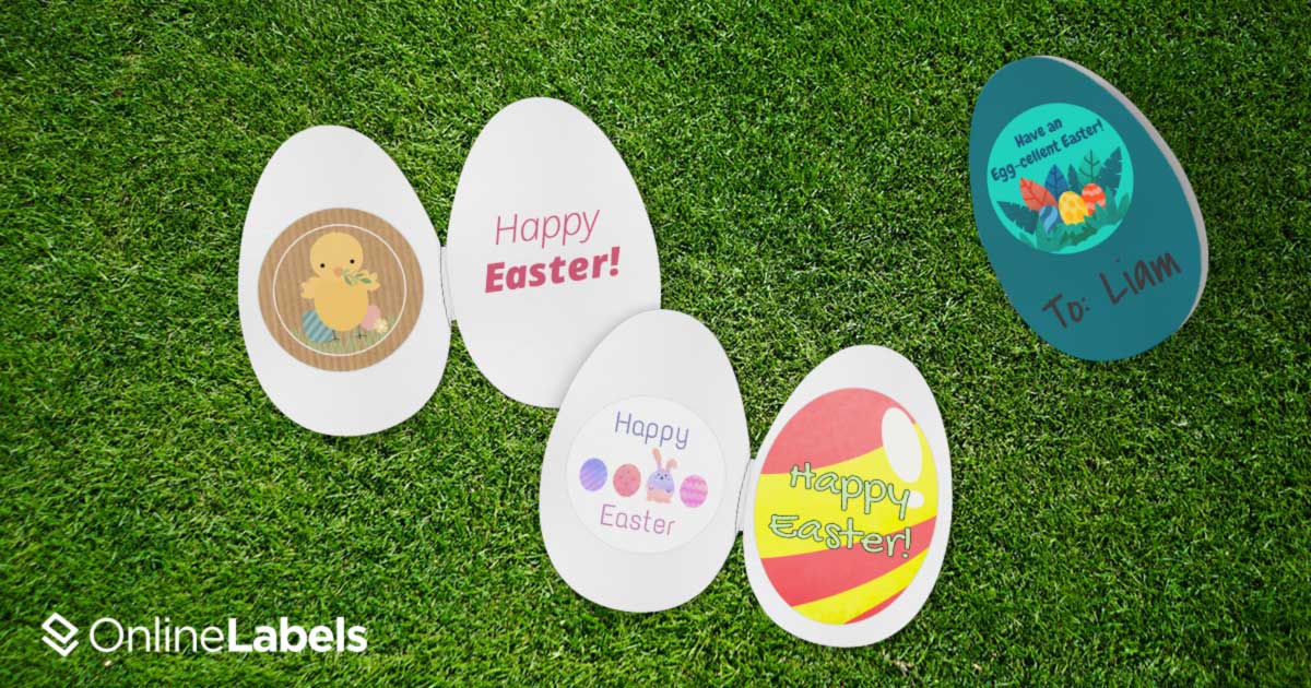 Free printable sticker/label templates for celebrating Easter