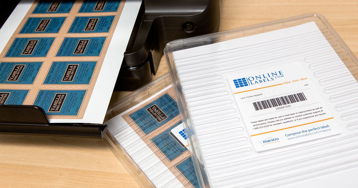 Store your blank and printed labels in our protective clamshells.