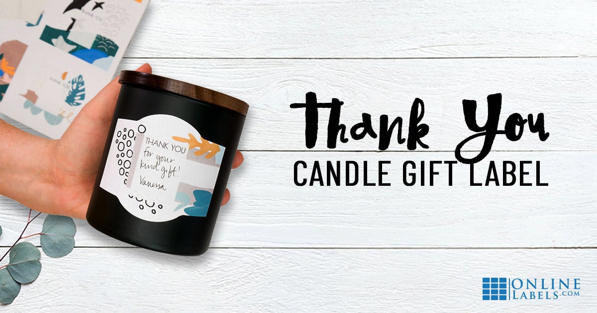 Personalized Thank You Candle Gift