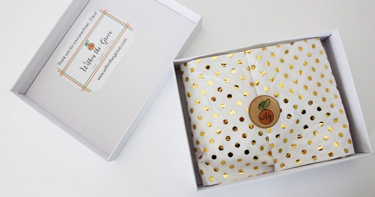 How labels can help dress up the inside of your shipping box or packaging