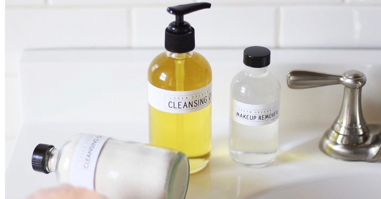 Product close-up: Urban Oreganics cleansing oil, makeup remover, cleansing grains