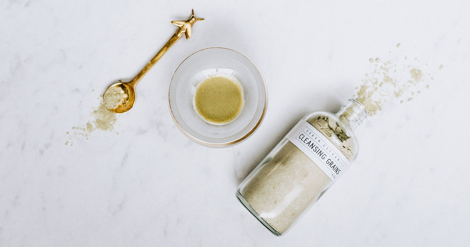 Product close-up: Urban Oreganics cleansing grains