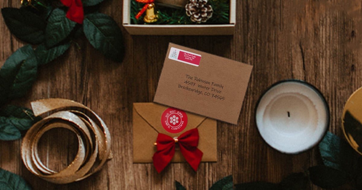 Free label templates you can use to celebrate Christmas