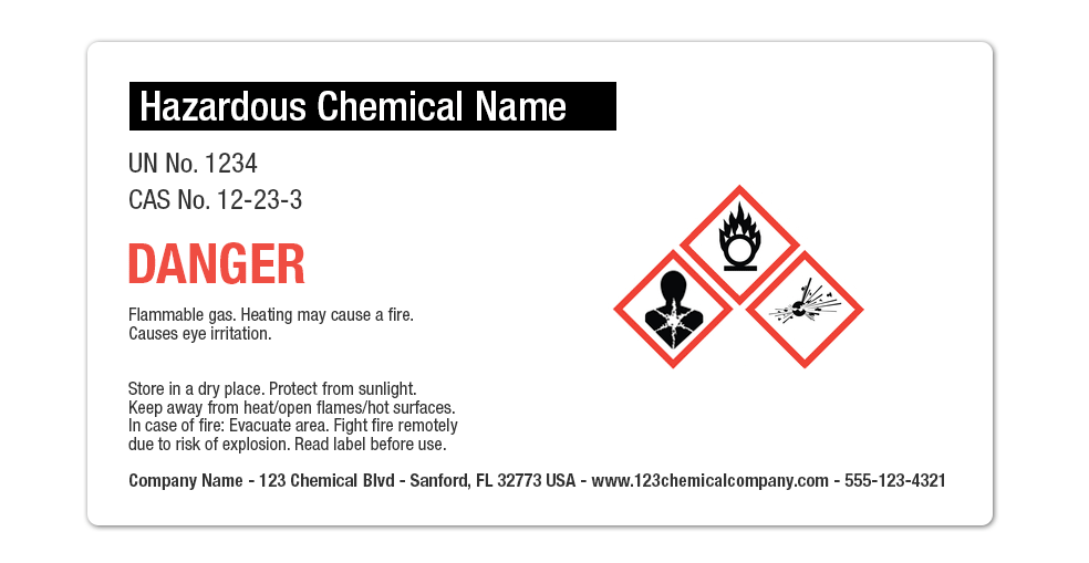 Hazardous Chemical Label