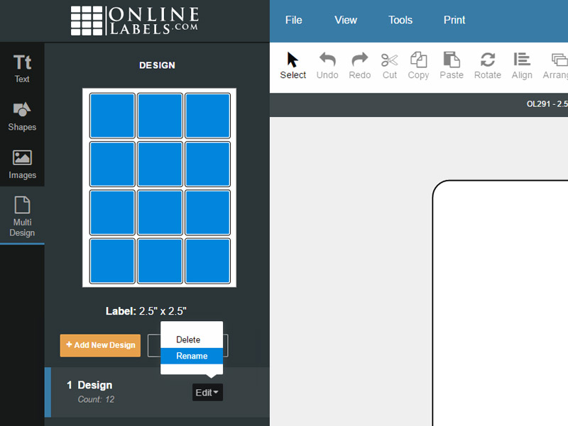 Printing Multiple Designs or Partial Sheets Maestro Label Designer Support