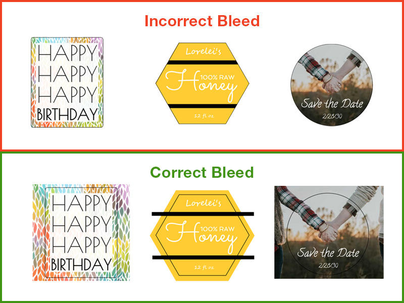 Label Bleed Example