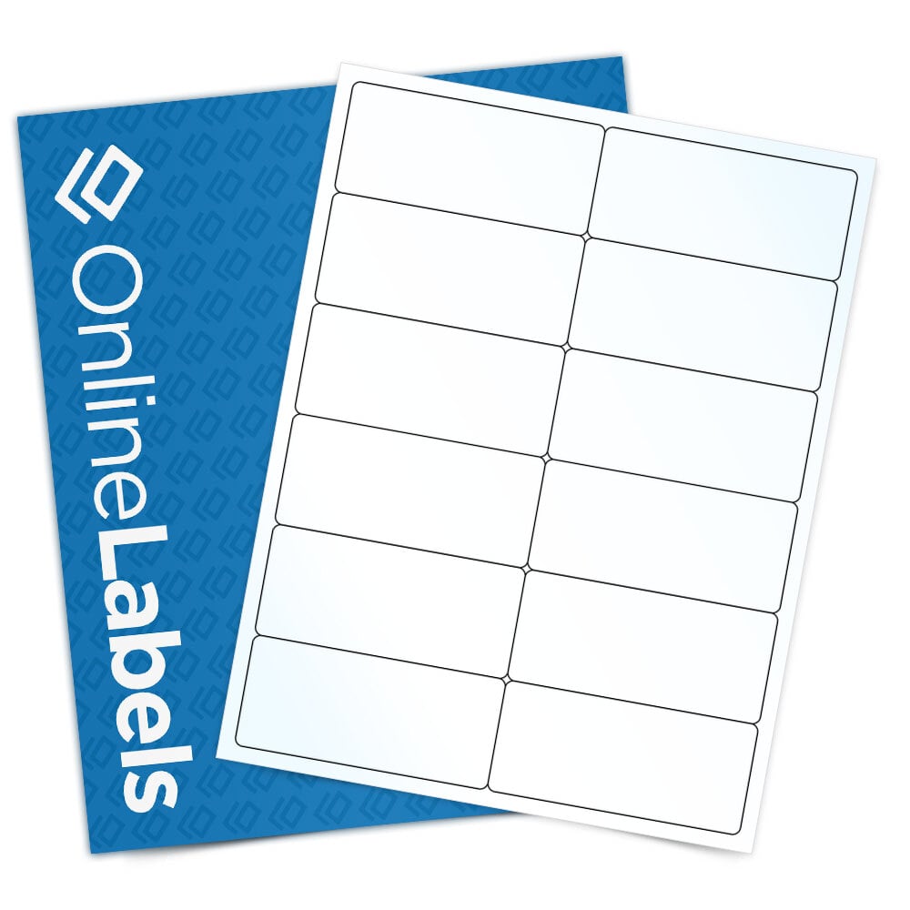 Sheet of 4" x 1.75" Clear Gloss Laser labels