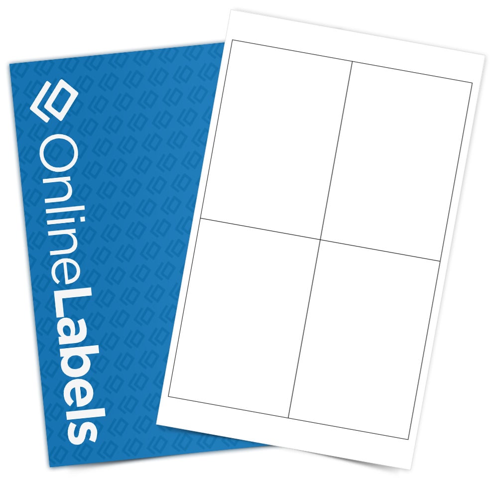 Sheet of 4" x 6"  labels