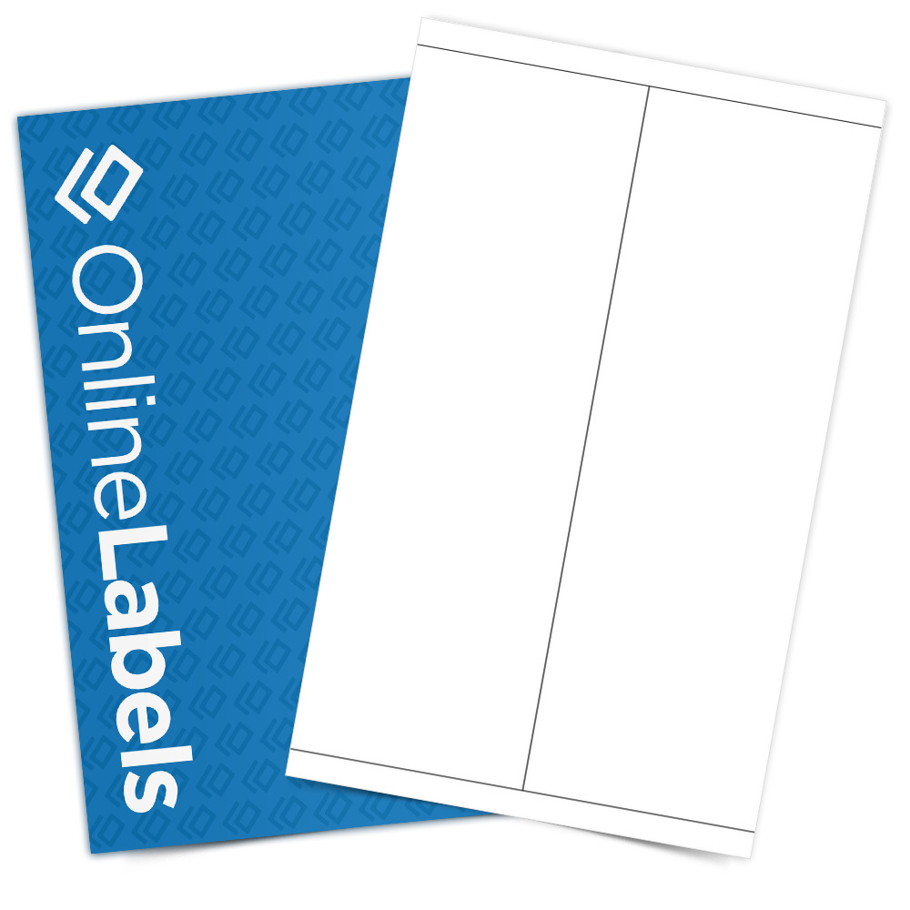 Sheet of 4.25" x 13"  labels