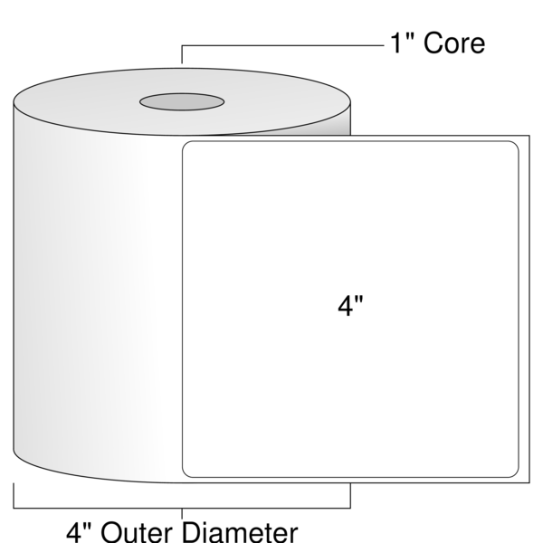 Roll of 4" x 4"  Thermal  labels