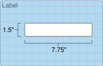 1.5" x 7.75" Blank Label Template - PDF - RL2761