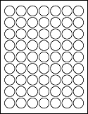 Blank 1" round labels for classroom labeling