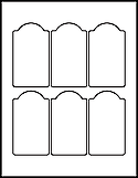Blank printable arched labels