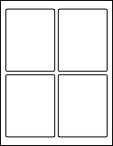 Library of blank label templates