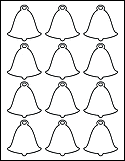 Blank printable wedding bell labels