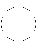 Blank extra-large circle label
