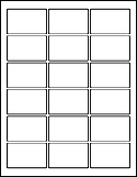 Blank printable small rectangle label