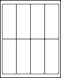 Blank rectangular label for printing